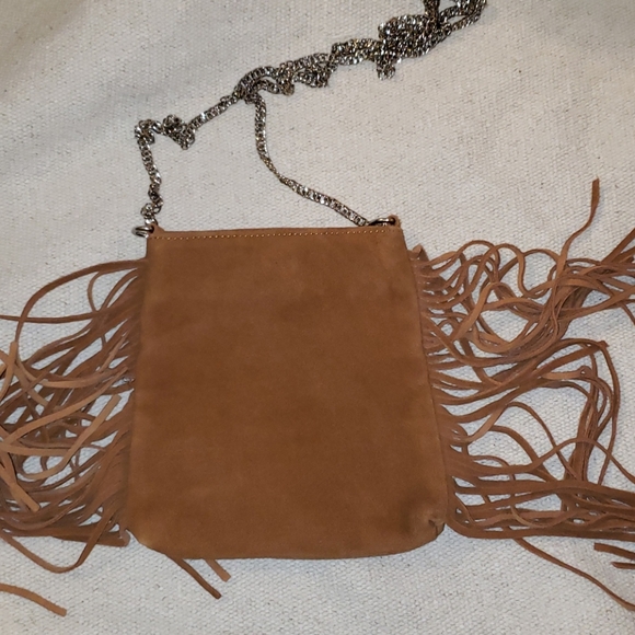 Urban Outfitters Suede Chain Mini Crossbody Bag - Picture 2 of 5